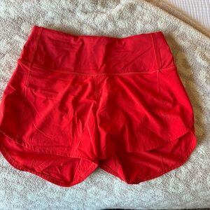lululemon athletica Red Athletic Shorts